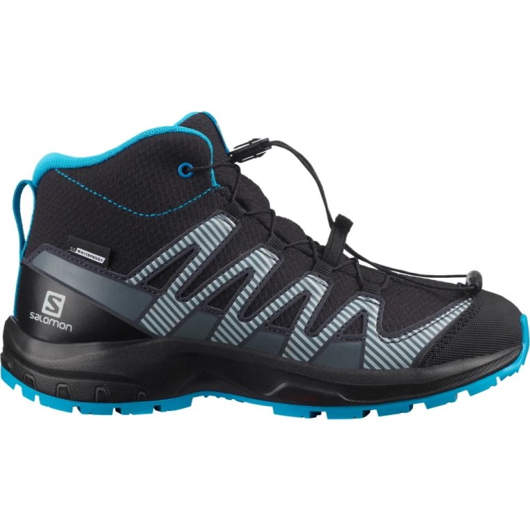 Tenis Senderismo Salomon Xa Pro V8 Mid CSWP Niños Negros | MX LTOJ273